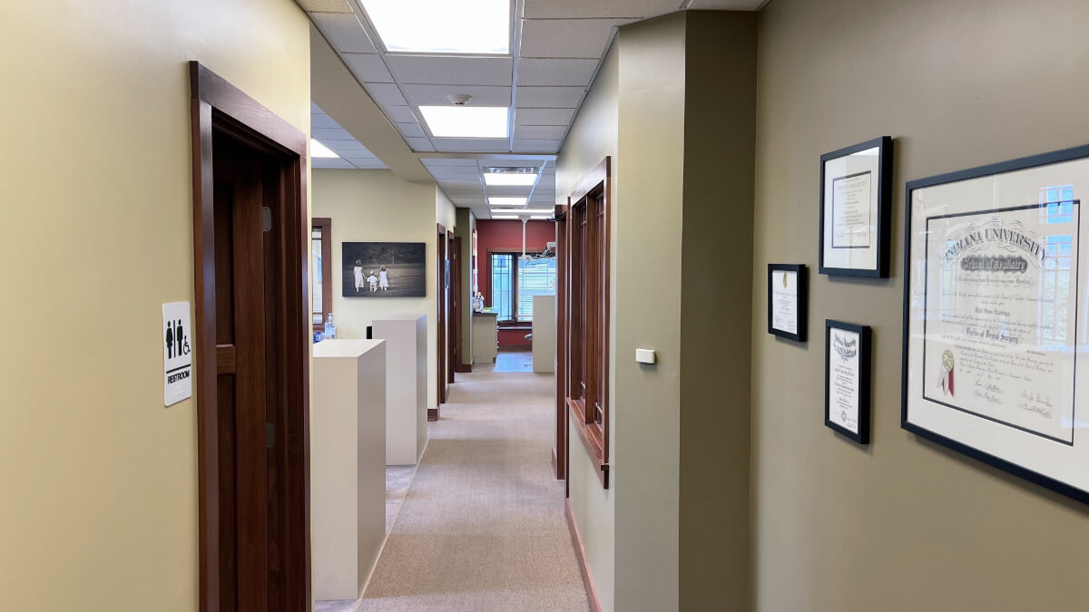 Pediatric Dentistry of Noblesville New Patient Hallway
